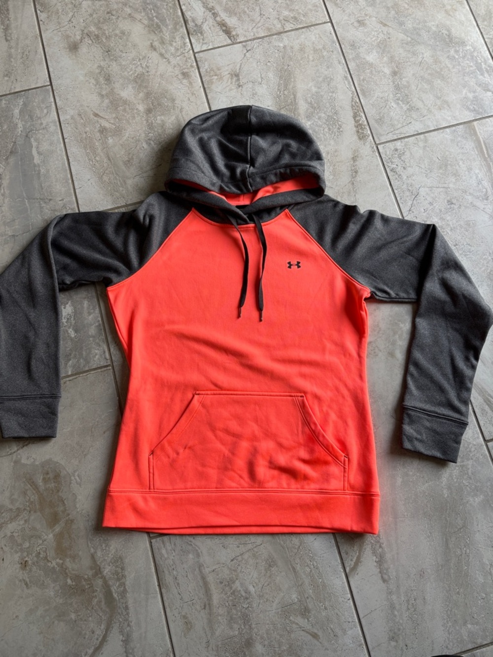 Under Armour Coral and Charcoal Pullover Hoodie